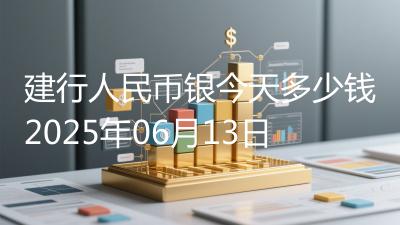 建行人民币银今天多少钱2025年06月13日