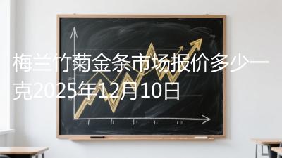 梅兰竹菊金条市场报价多少一克2025年12月10日