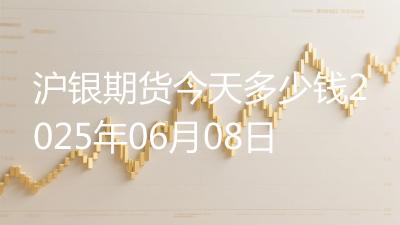 沪银期货今天多少钱2025年06月08日