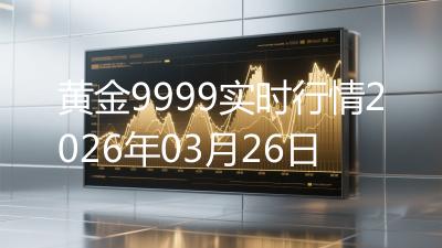 黄金9999实时行情2026年03月26日