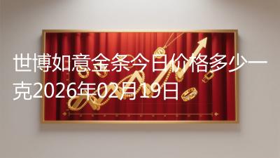 世博如意金条今日价格多少一克2026年02月19日