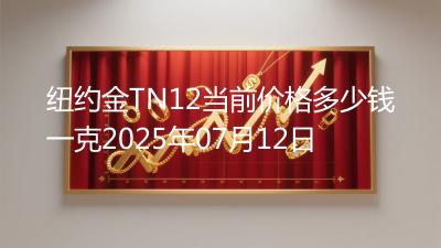 纽约金TN12当前价格多少钱一克2025年07月12日