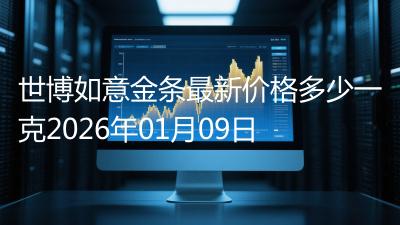 世博如意金条最新价格多少一克2026年01月09日