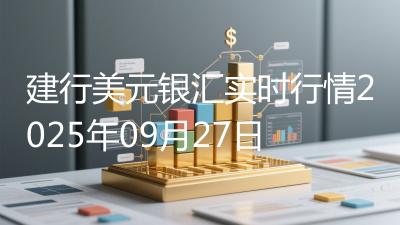 建行美元银汇实时行情2025年09月27日