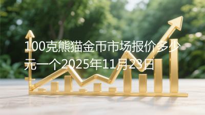 100克熊猫金币市场报价多少元一个2025年11月23日