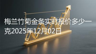 梅兰竹菊金条实时报价多少一克2025年12月02日