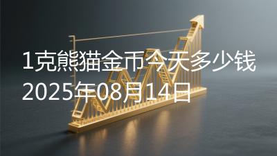 1克熊猫金币今天多少钱2025年08月14日