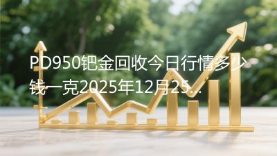 PD950钯金回收今日行情多少钱一克2025年12月25日