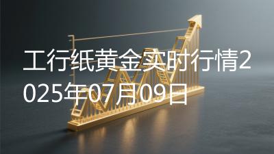 工行纸黄金实时行情2025年07月09日