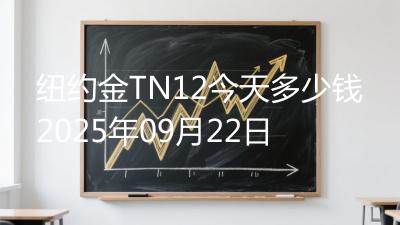 纽约金TN12今天多少钱2025年09月22日