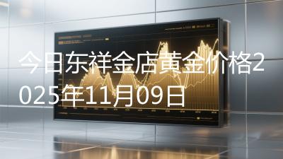 今日东祥金店黄金价格2025年11月09日
