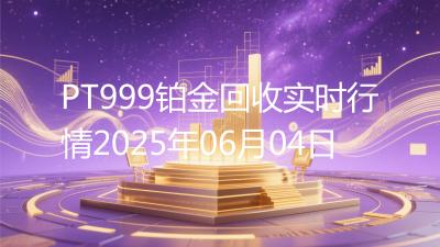 PT999铂金回收实时行情2025年06月04日