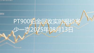 PT900铂金回收实时报价多少一克2025年08月13日