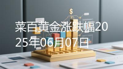 菜百黄金涨跌幅2025年06月07日