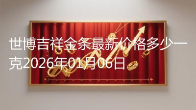 世博吉祥金条最新价格多少一克2026年01月06日