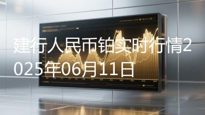 建行人民币铂实时行情2025年06月11日