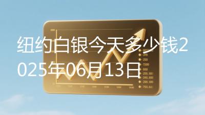 纽约白银今天多少钱2025年06月13日