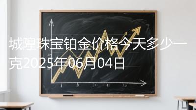 城隍珠宝铂金价格今天多少一克2025年06月04日