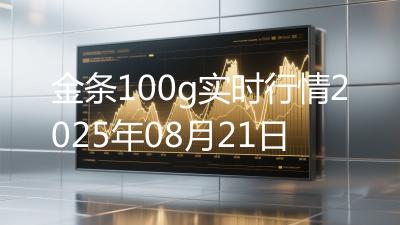 金条100g实时行情2025年08月21日