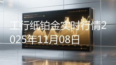 工行纸铂金实时行情2025年11月08日