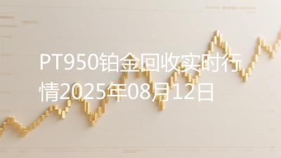 PT950铂金回收实时行情2025年08月12日