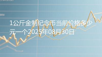 1公斤金制纪念币当前价格多少元一个2025年08月30日
