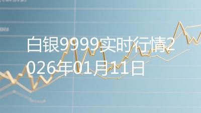 白银9999实时行情2026年01月11日