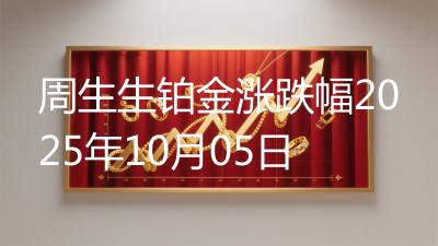 周生生铂金涨跌幅2025年10月05日