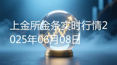 上金所金条实时行情2025年06月08日