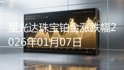 星光达珠宝铂金涨跌幅2026年01月07日