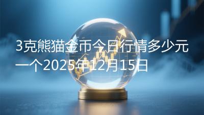 3克熊猫金币今日行情多少元一个2025年12月15日