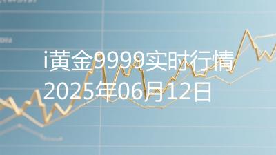 i黄金9999实时行情2025年06月12日