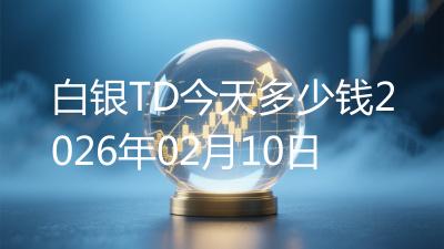 白银TD今天多少钱2026年02月10日