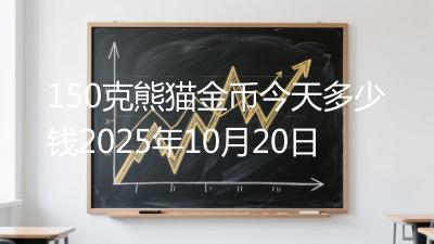 150克熊猫金币今天多少钱2025年10月20日