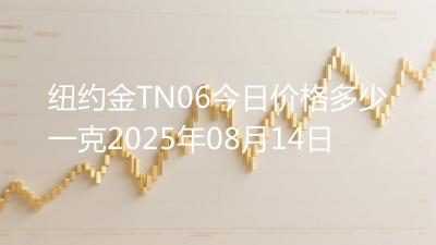 纽约金TN06今日价格多少一克2025年08月14日