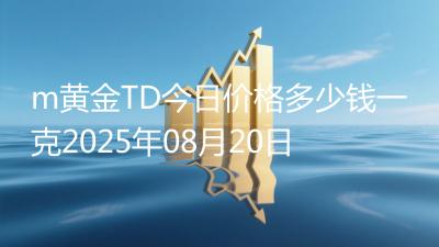 m黄金TD今日价格多少钱一克2025年08月20日