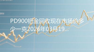 PD900钯金回收现在市场价多少一克2026年03月19日