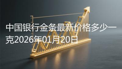 中国银行金条最新价格多少一克2026年01月20日
