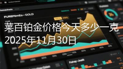 菜百铂金价格今天多少一克2025年11月30日