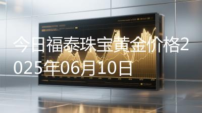 今日福泰珠宝黄金价格2025年06月10日