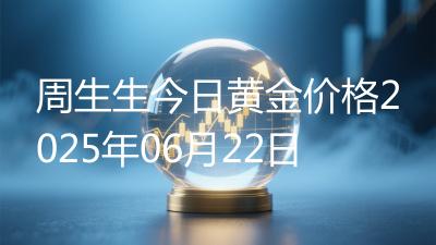 周生生今日黄金价格2025年06月22日