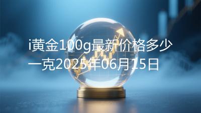 i黄金100g最新价格多少一克2025年06月15日