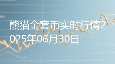 熊猫金套币实时行情2025年06月30日