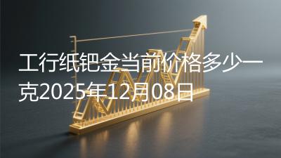 工行纸钯金当前价格多少一克2025年12月08日