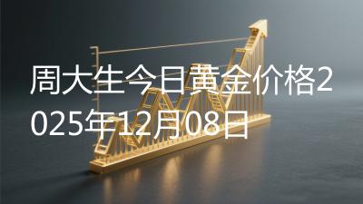 周大生今日黄金价格2025年12月08日