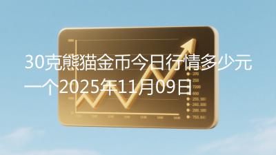 30克熊猫金币今日行情多少元一个2025年11月09日
