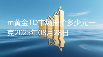 m黄金TD市场报价多少元一克2025年08月28日