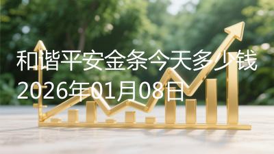 和谐平安金条今天多少钱2026年01月08日