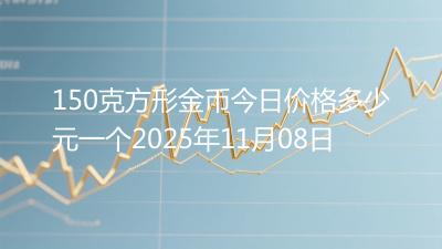 150克方形金币今日价格多少元一个2025年11月08日