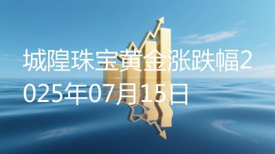 城隍珠宝黄金涨跌幅2025年07月15日